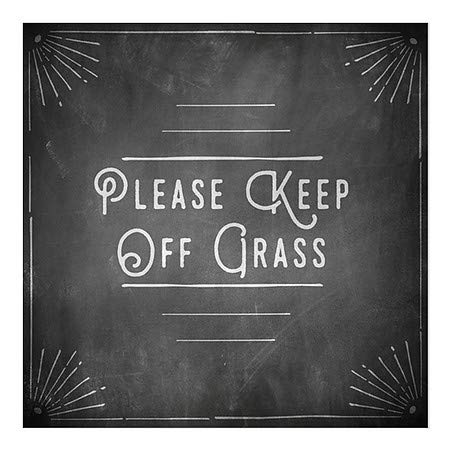 Cgsignlab | אנא שמור על דשא -פינת גן חלון נצמד חלון | 8 x8